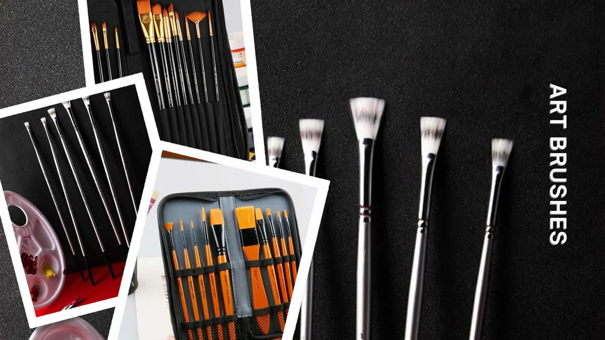 art brushes for paint by numbers acrylics