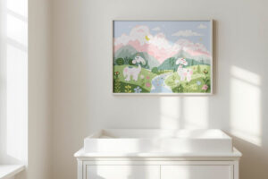 paint by numbers nursery artwork