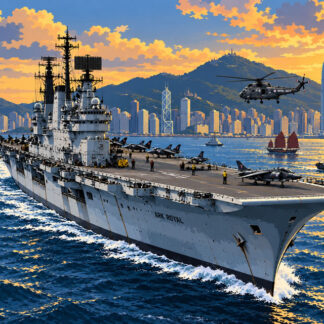 Military: Ark Royal leaves Hong Kong Harbour