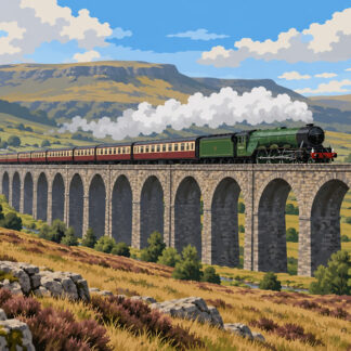 Age of Steam: Flying Scotsman crossing Ribblehead Viaduct