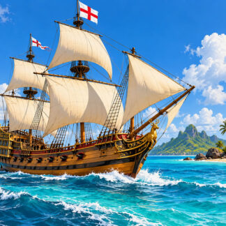 Ships: Golden Hinde Through Tropical Seas Ships: Golden Hinde Through Tropical Seas