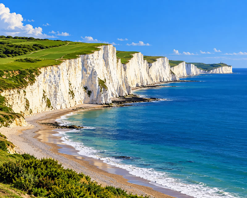 Seven Sisters Coastal Panorama